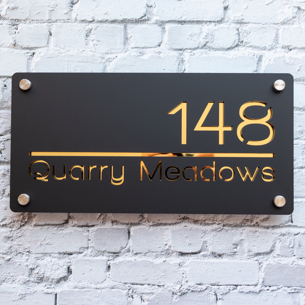 Custom Acrylic Address Sign – Modern House Number Plaque with Premium Finish