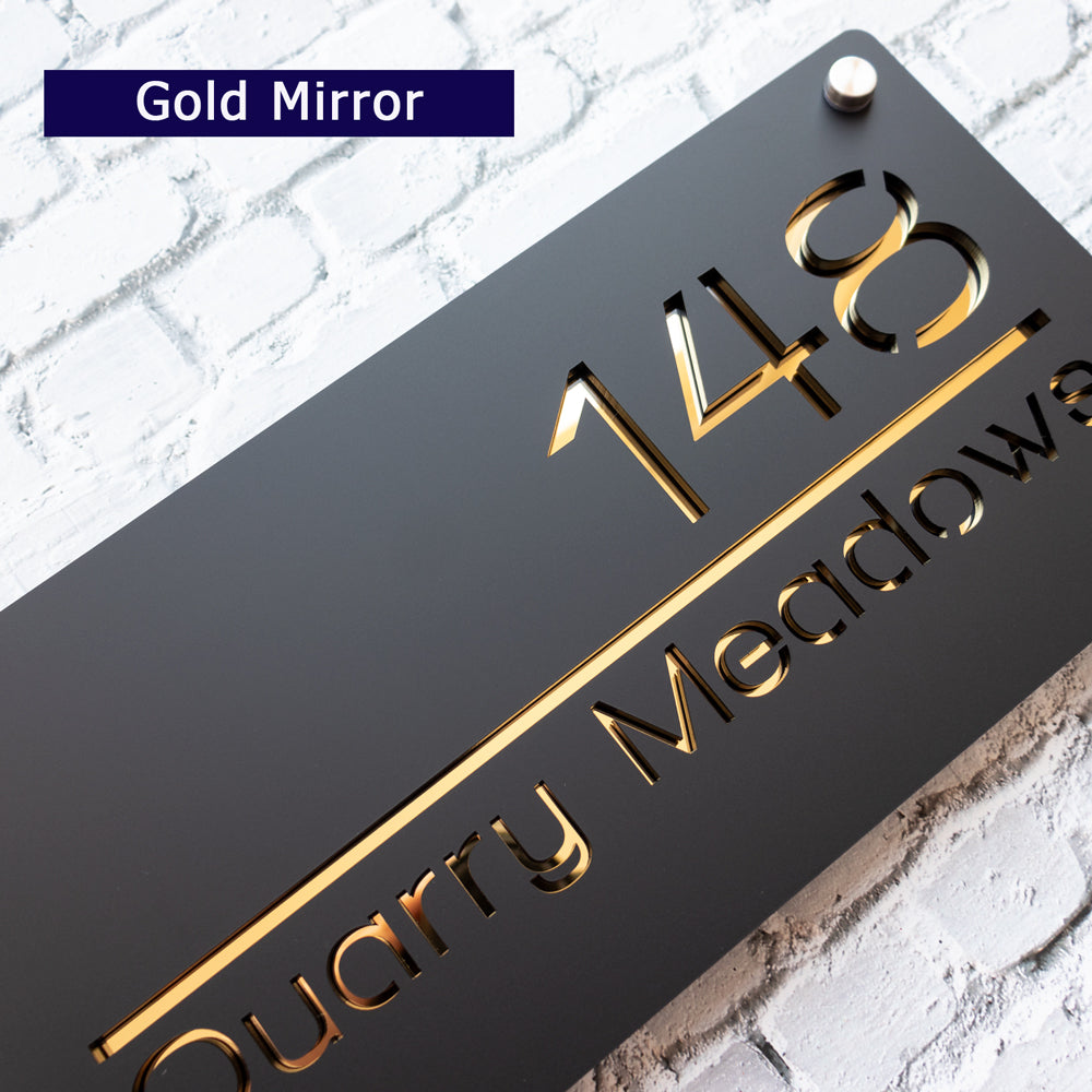 Custom Acrylic Address Sign – Modern House Number Plaque with Premium Finish