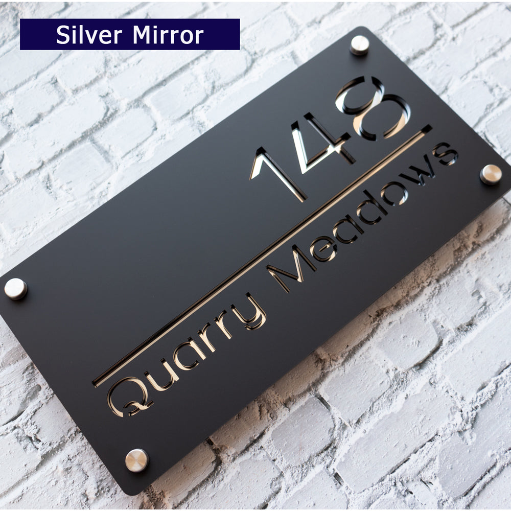 Custom Acrylic Address Sign – Modern House Number Plaque with Premium Finish