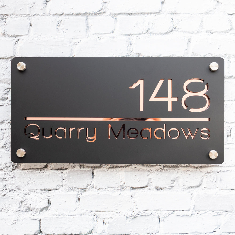 Custom Acrylic Address Sign – Modern House Number Plaque with Premium Finish