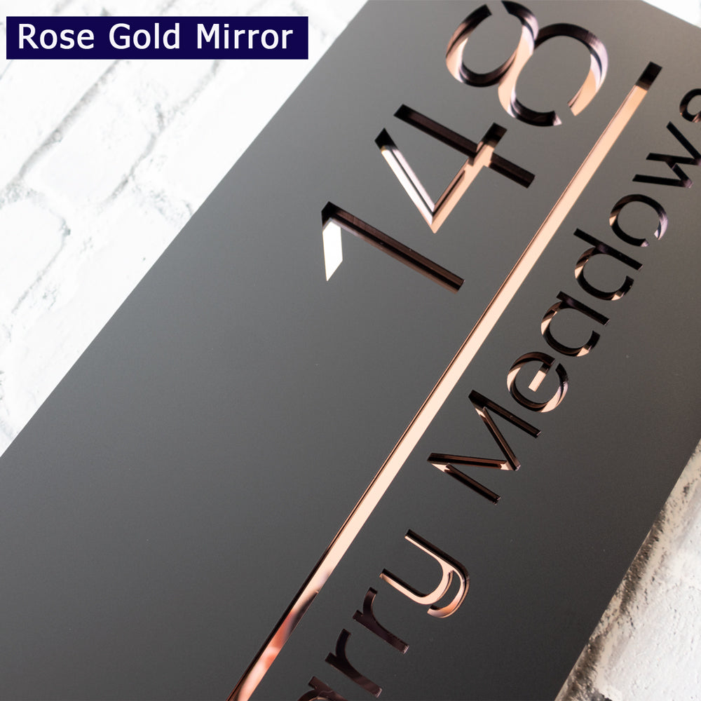 Custom Acrylic Address Sign – Modern House Number Plaque with Premium Finish