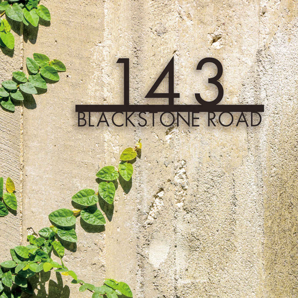 Custom 304 Stainless Steel House Number Sign – Modern Address Plaque for Home or Business