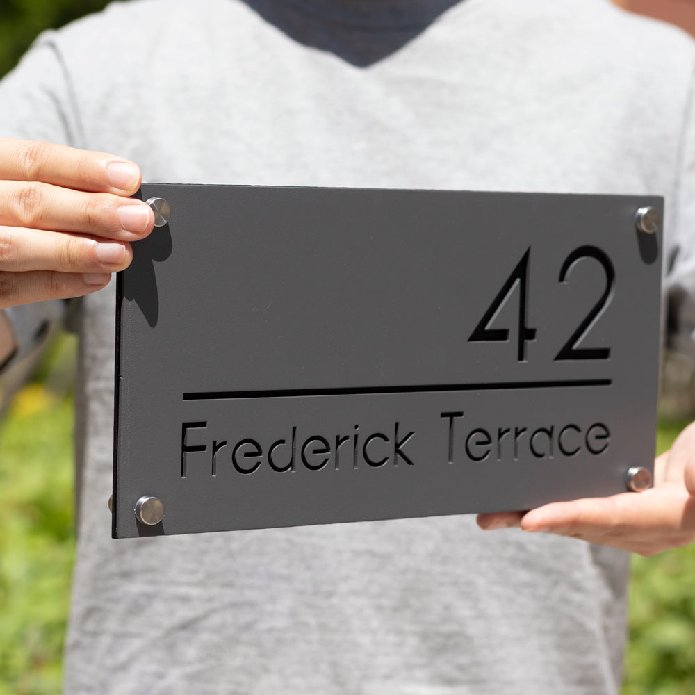 Custom 304 Stainless Steel Address Plaque Sign