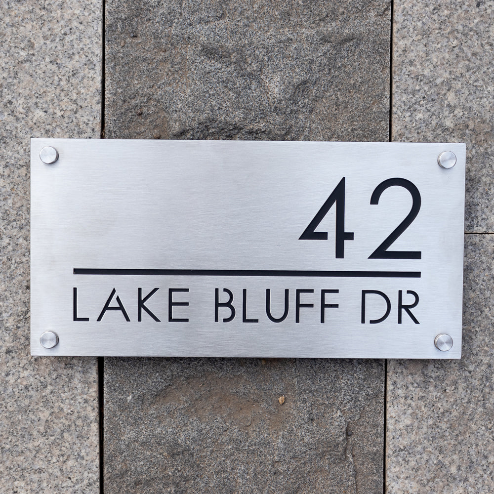 Custom 304 Stainless Steel Address Plaque Sign