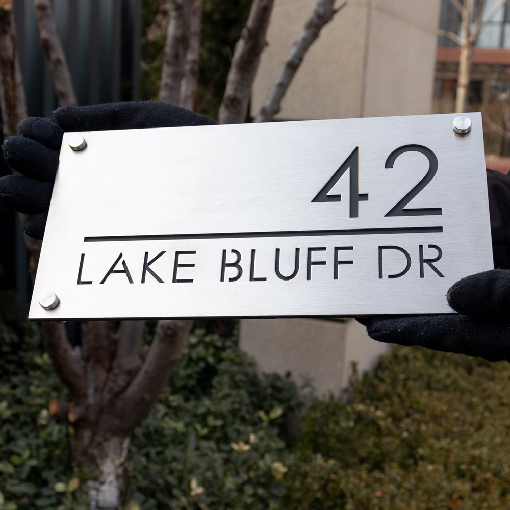 Custom 304 Stainless Steel Address Plaque Sign