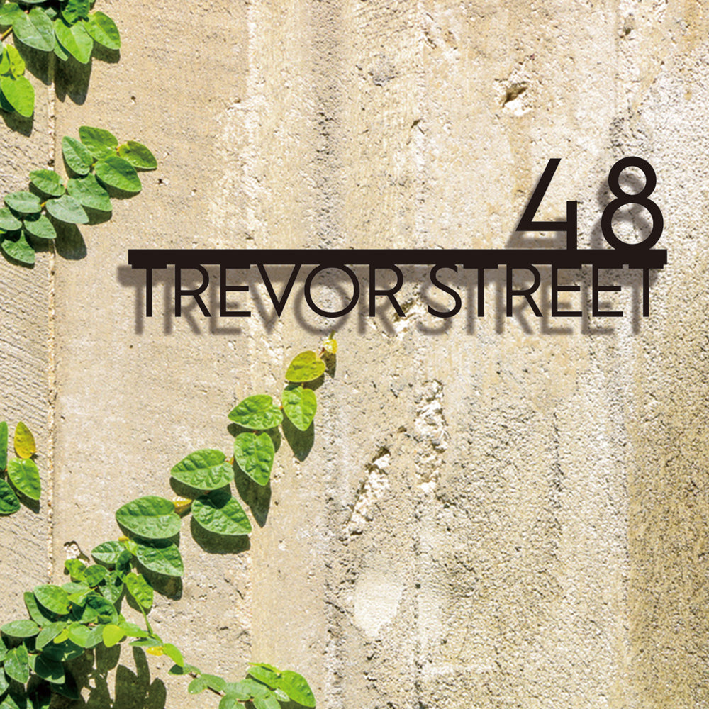 Custom 304 Stainless Steel House Number Sign – Modern Address Plaque for Home or Business
