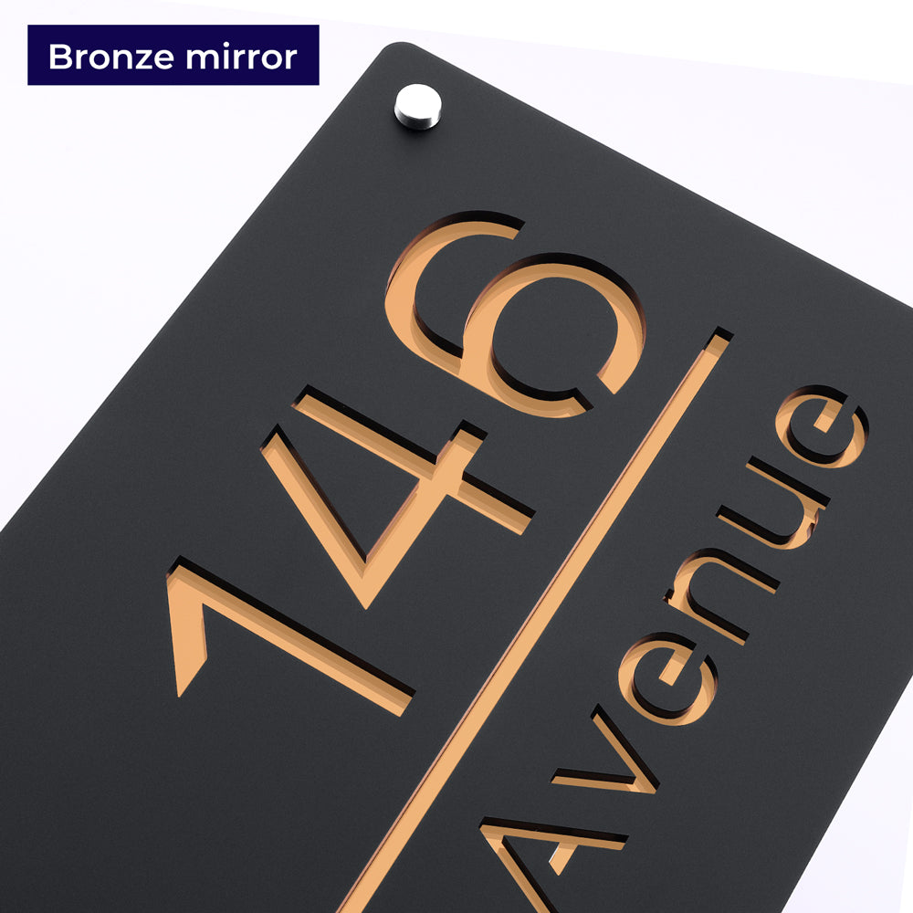 Custom Acrylic Address Sign – Modern House Number Plaque with Premium Finish