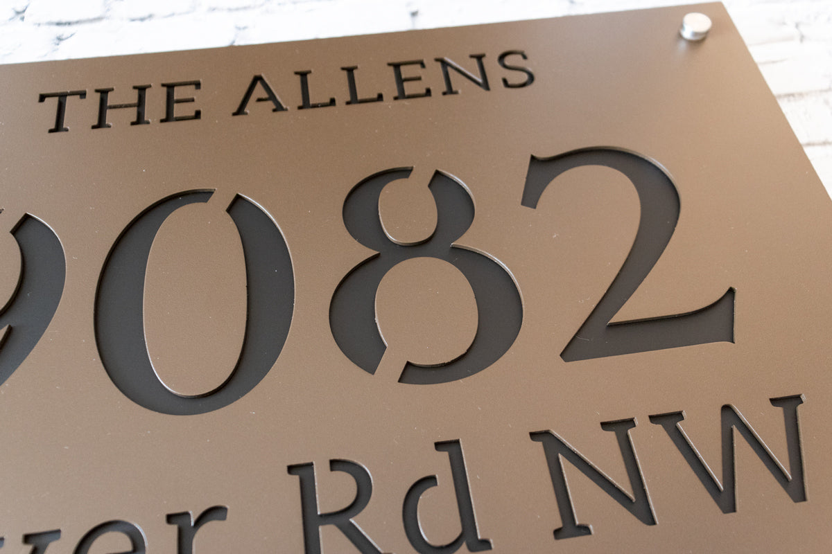 Custom 304 Stainless Steel Address Plaque Sign