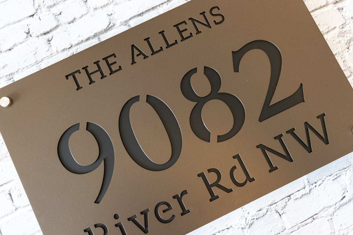 Custom 304 Stainless Steel Address Plaque Sign