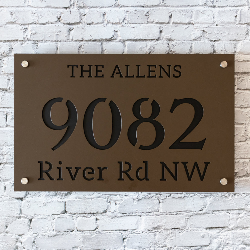 Custom 304 Stainless Steel Address Plaque Sign