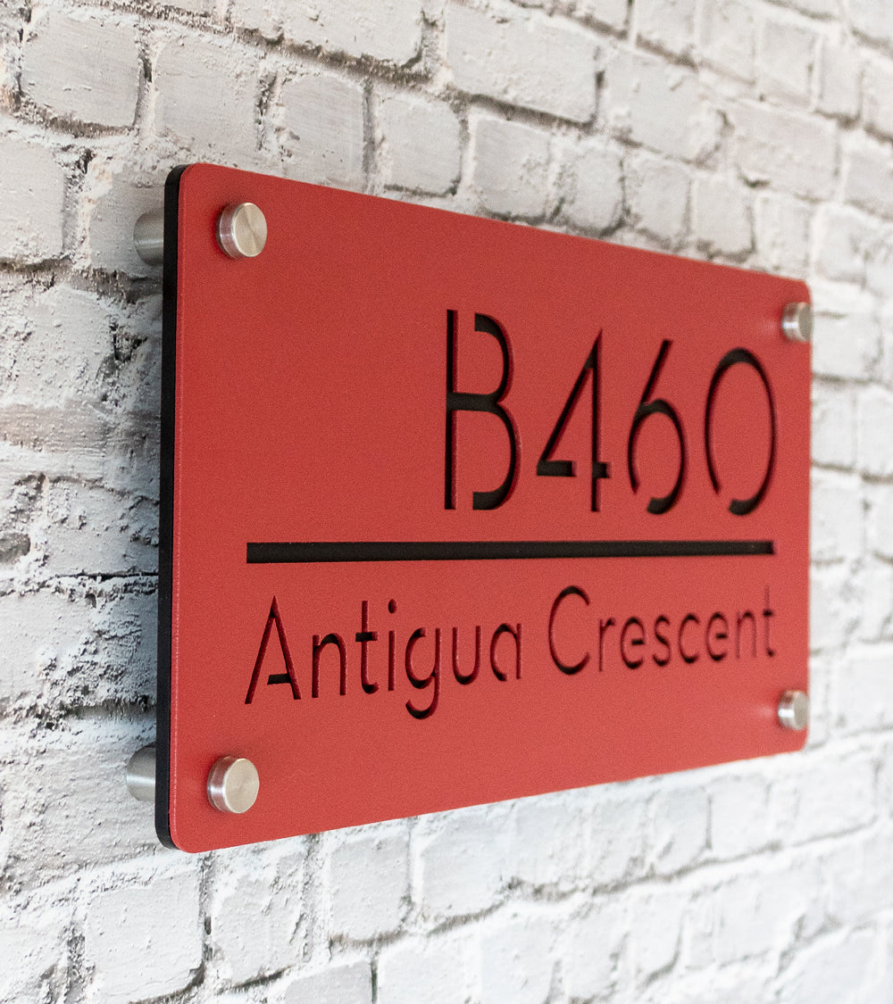 Custom 304 Stainless Steel Address Plaque Sign