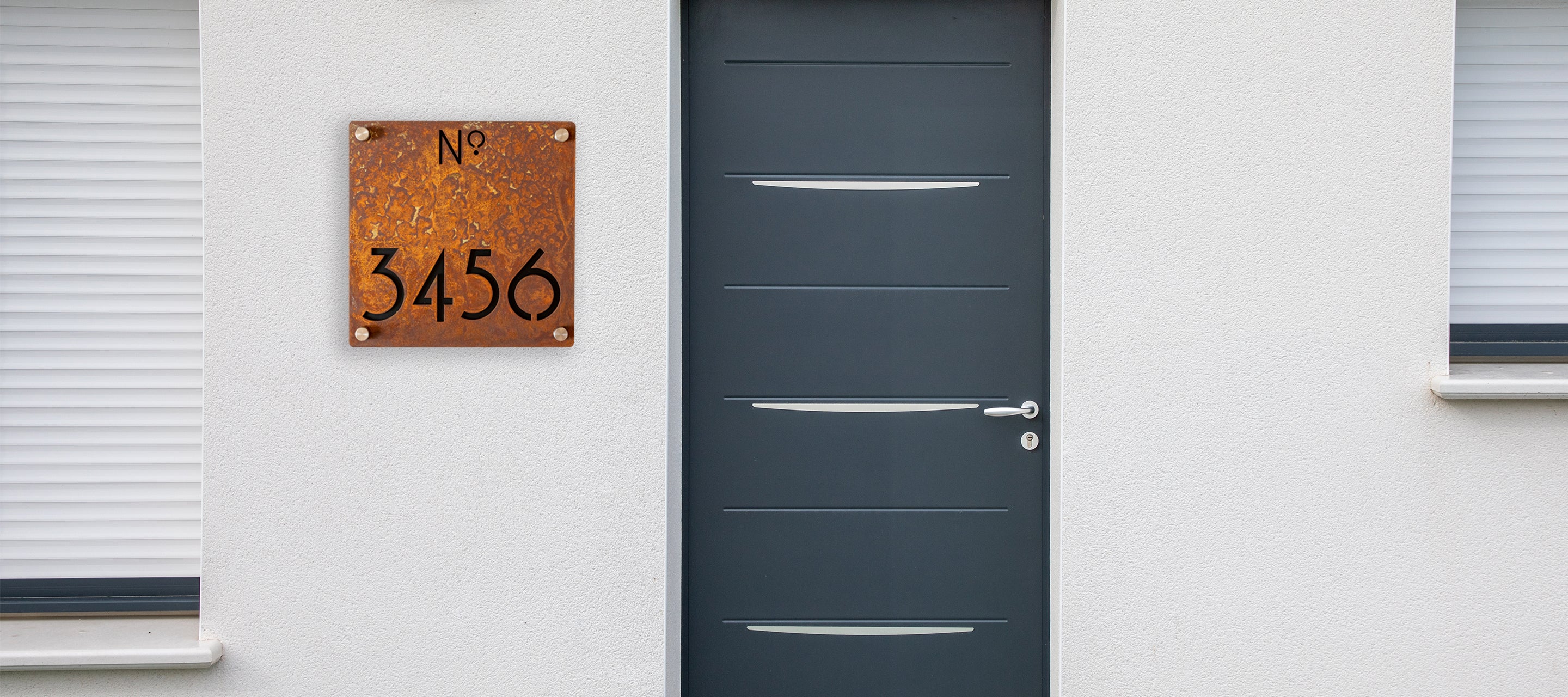 Rusted House Number