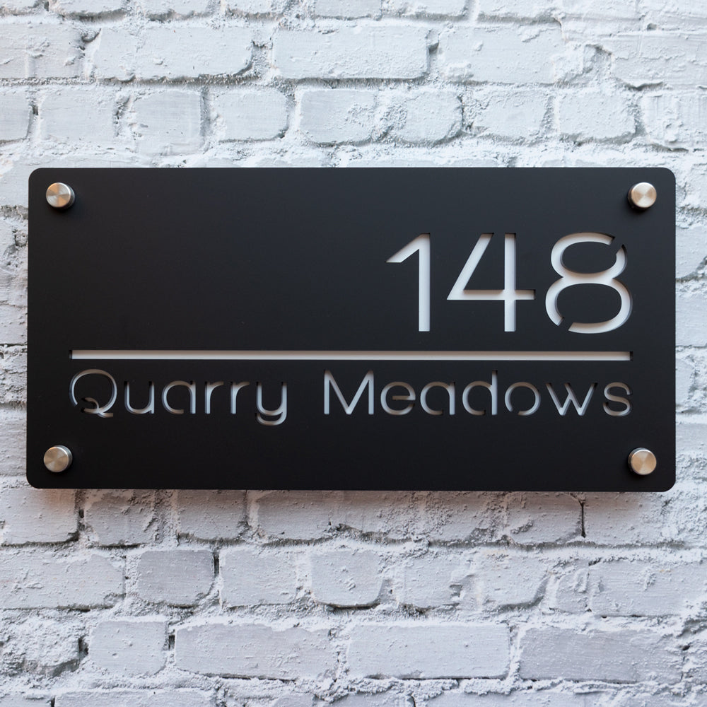 Custom Acrylic Address Sign – Modern House Number Plaque with Premium Finish