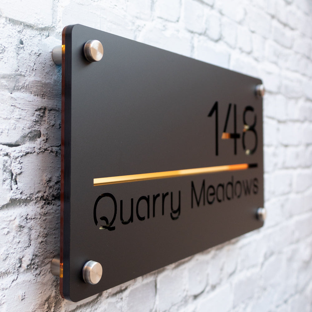 Custom Acrylic Address Sign – Modern House Number Plaque with Premium Finish
