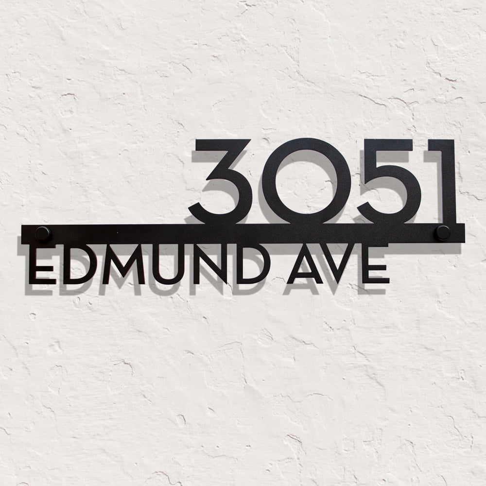 Custom 304 Stainless Steel House Number Sign – Modern Address Plaque for Home or Business