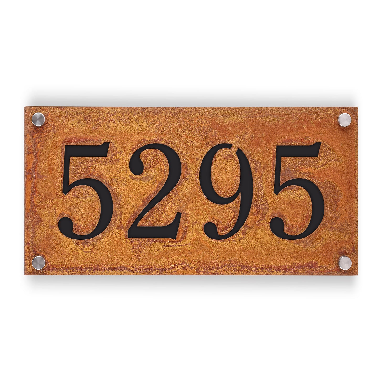 Custom Rustic House Number Plaque – Vintage Outdoor Address Sign for Home Wall