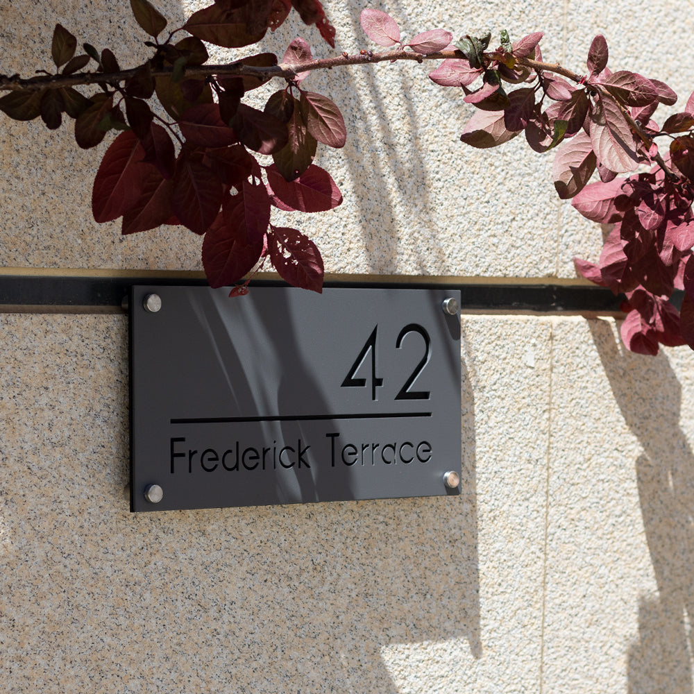 Custom 304 Stainless Steel Address Plaque Sign