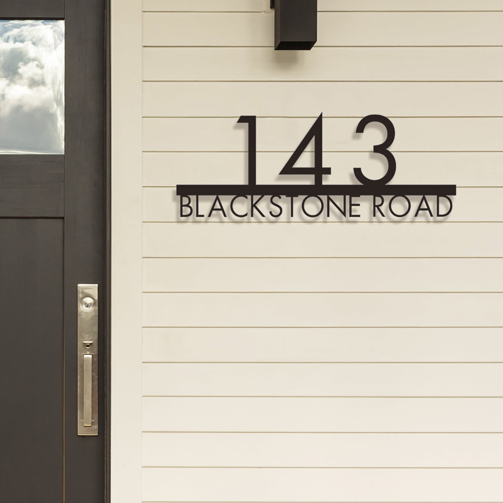 Custom 304 Stainless Steel House Number Sign – Modern Address Plaque for Home or Business