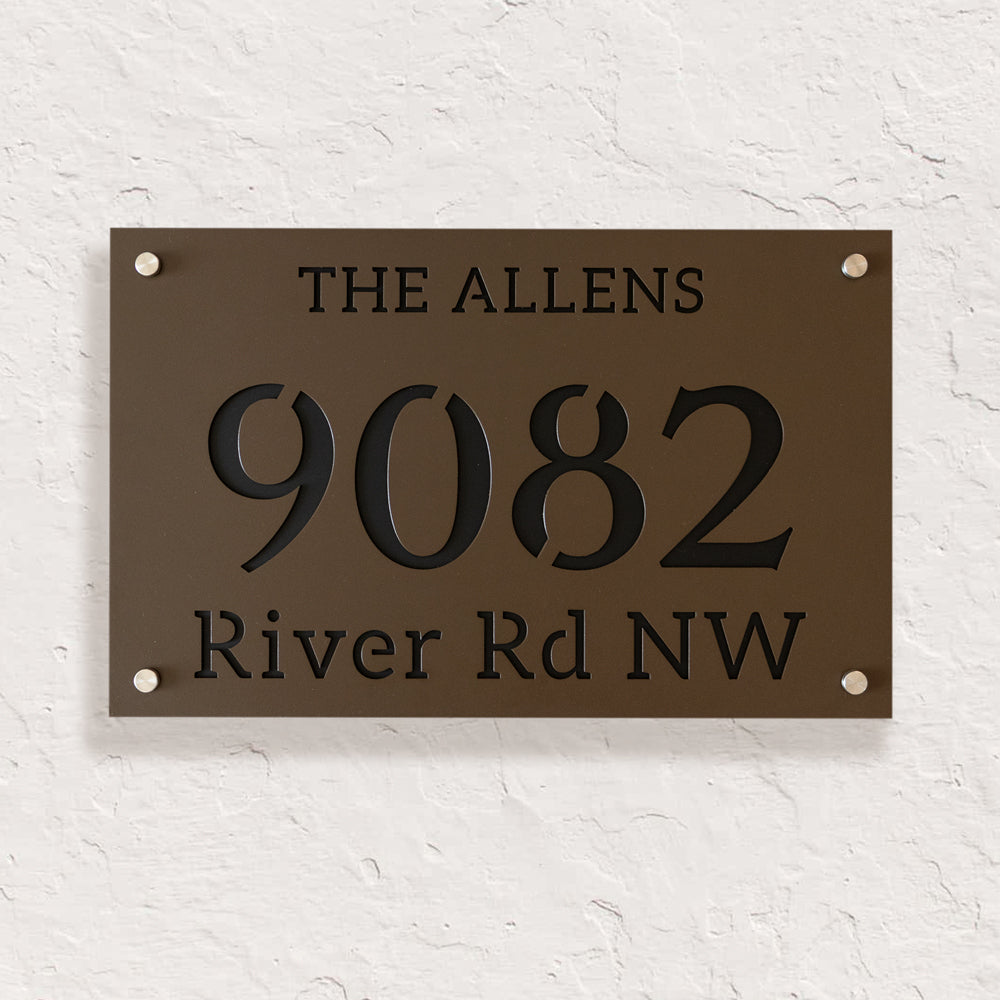Custom 304 Stainless Steel Address Plaque Sign