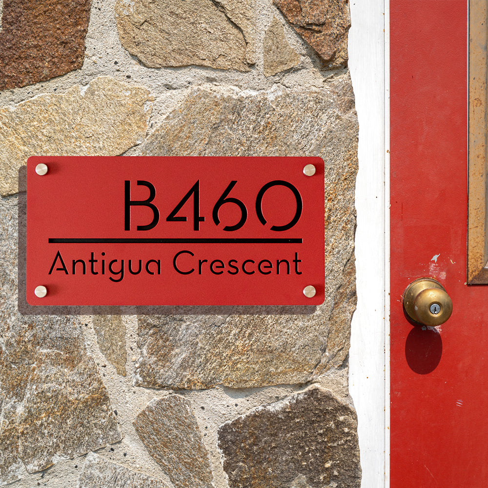 Custom 304 Stainless Steel Address Plaque Sign